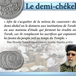 Le symbole du demi-Chékel – Ma’hatsit Hachékel